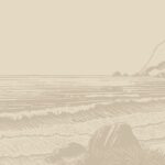 Coastal Oregon lithograph