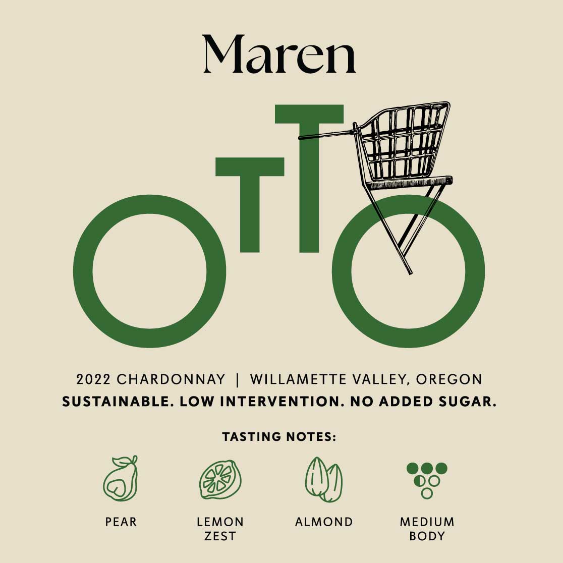 Maren Otto Chardonnay label