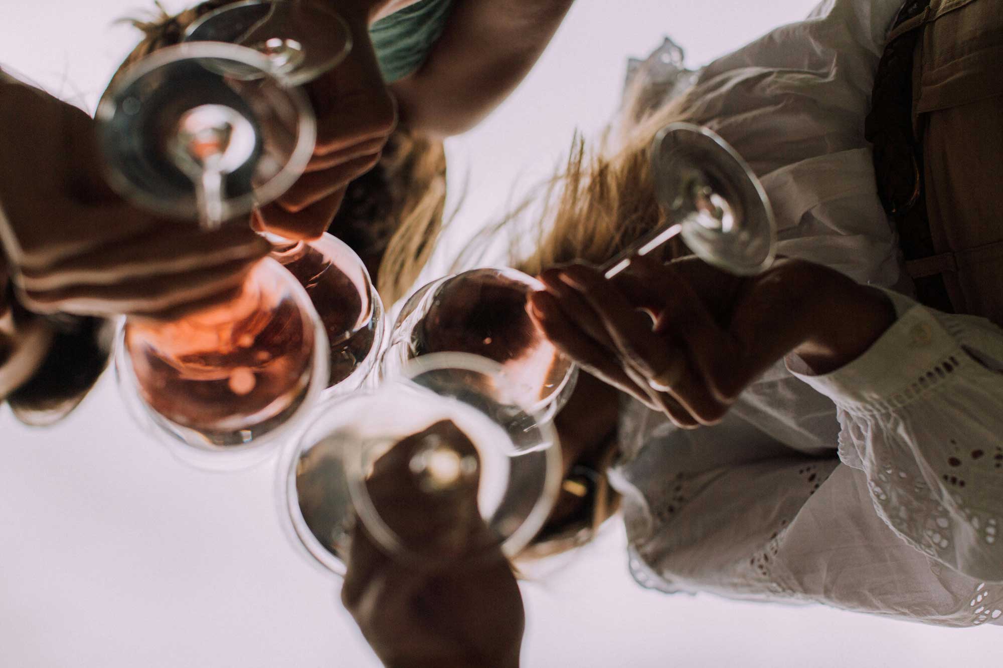 Group of people drinking Maren wine