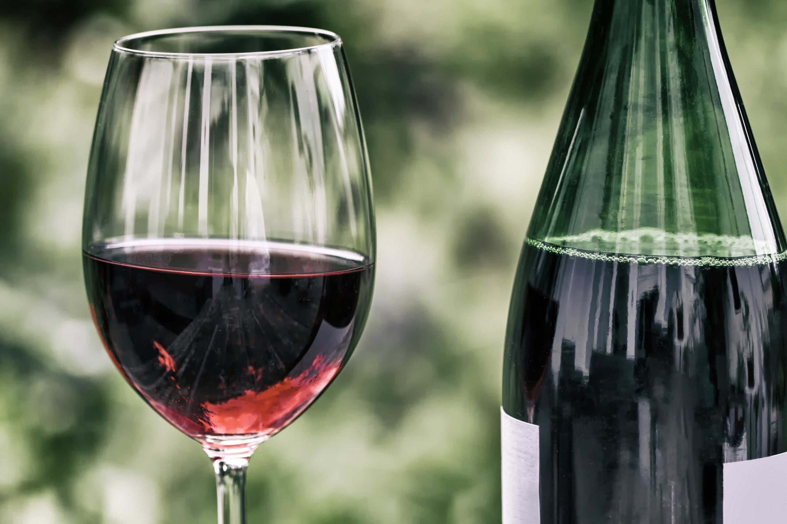 Maren Octo Pinot Noir bottle with glass of poured wine